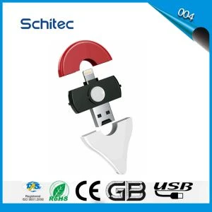 2017 Pembaca Kad Memori USB 2.0 Mini Wizard Baharu untuk iPhone