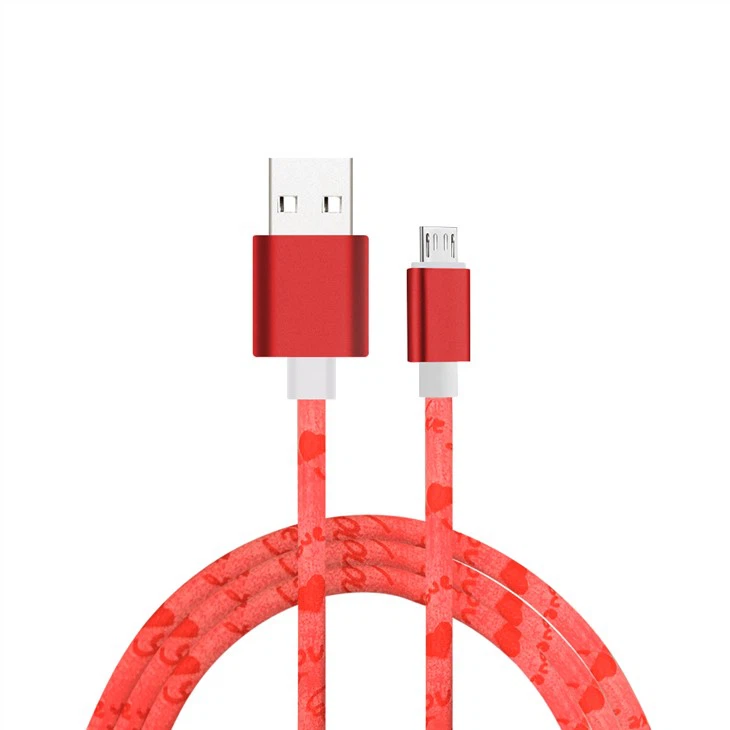 2017 Jualan Panas Whosale New Design OEM ODM Metal Fast Data USB Charging Cable dengan Rose Golden Color Warna Perak
