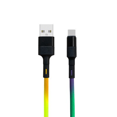 Kabel Data Pengecas Rainbow Kabel 8 Pin untuk IPhone