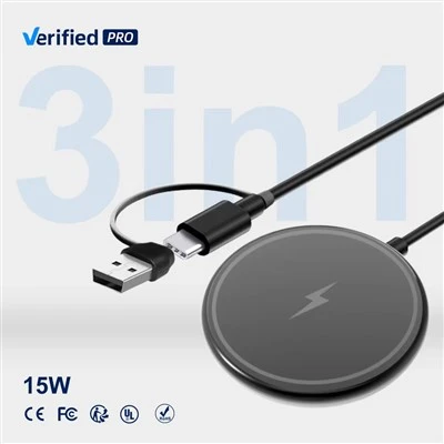 Pengecas Wireless USB 15W USB Cepat